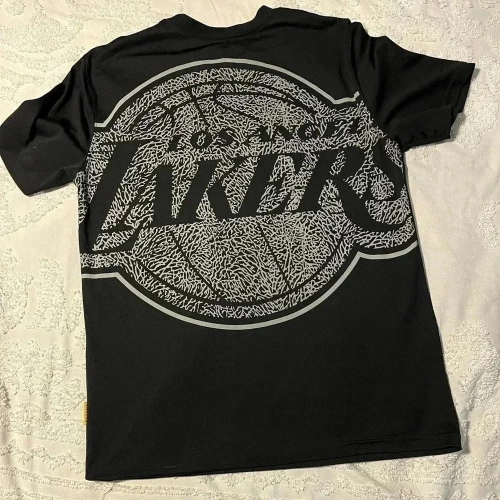 NBA  LA Lakers Black T-Shirt Sz M - Picture 3 of 4